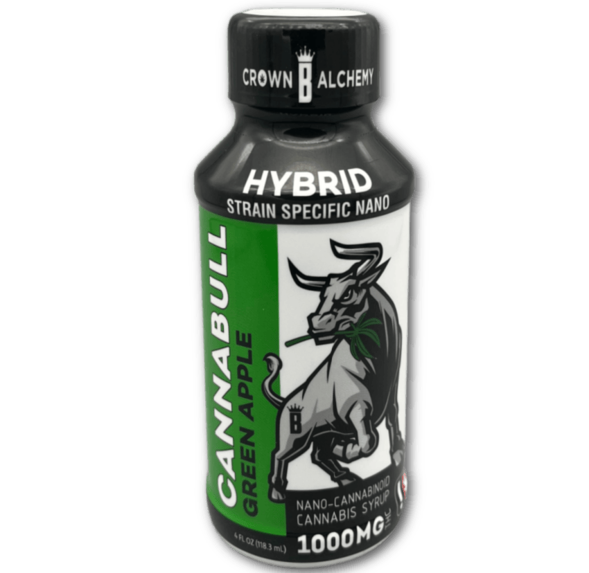 Cannabull Nano Syrup | Green Apple 1000mg | Hippy Trip