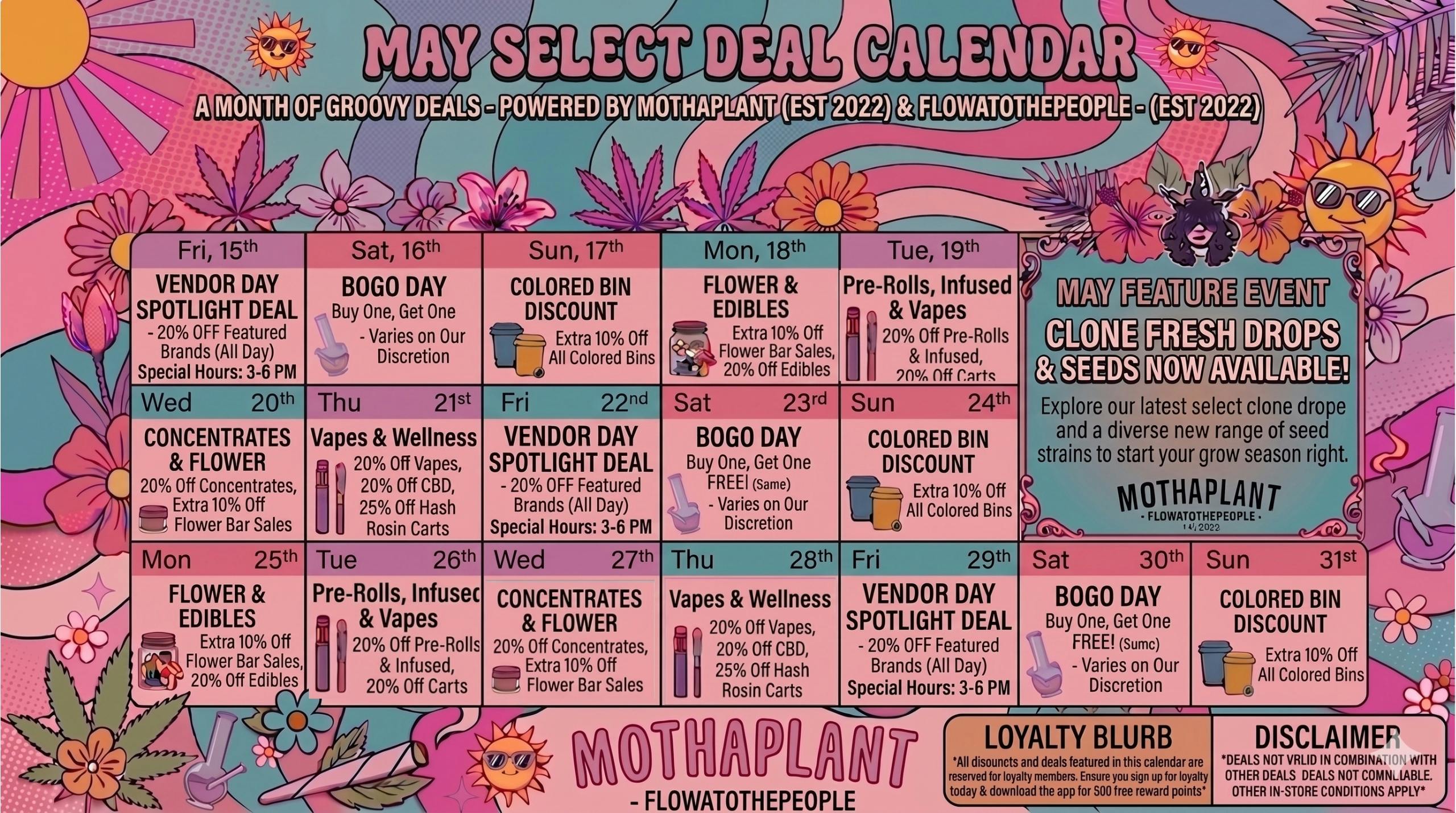 MothaPlant Menu