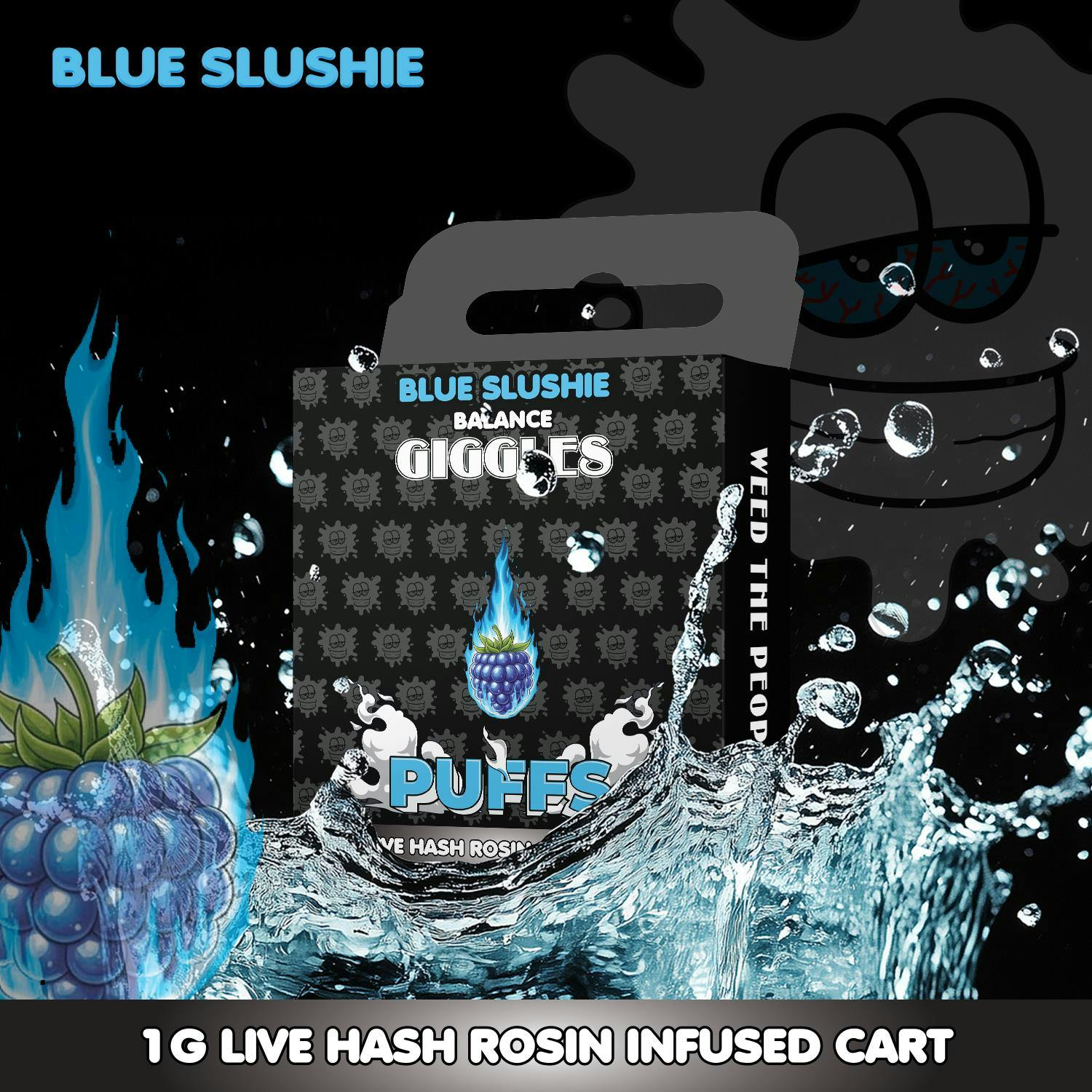 Giggles - 1g Live Rosin Cart - Blue Slushie