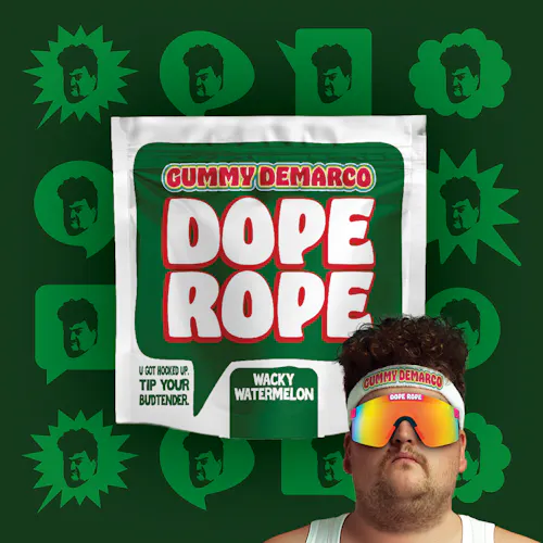 Dope Rope | Wacky Watermelon 200mg Gummy Rope-active