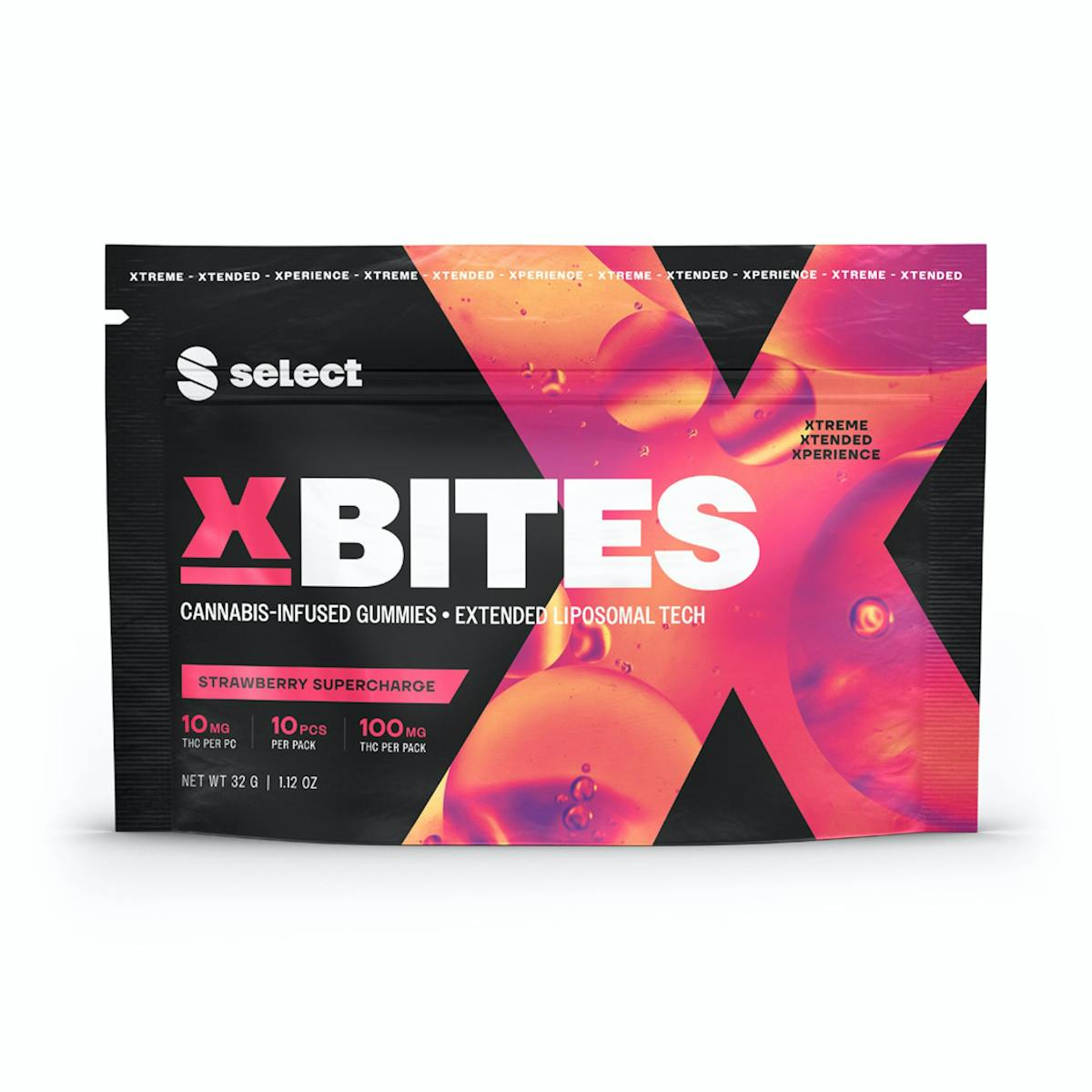 Photo of X-Bites Strawberry Supercharge Gummies 100mg 20pk