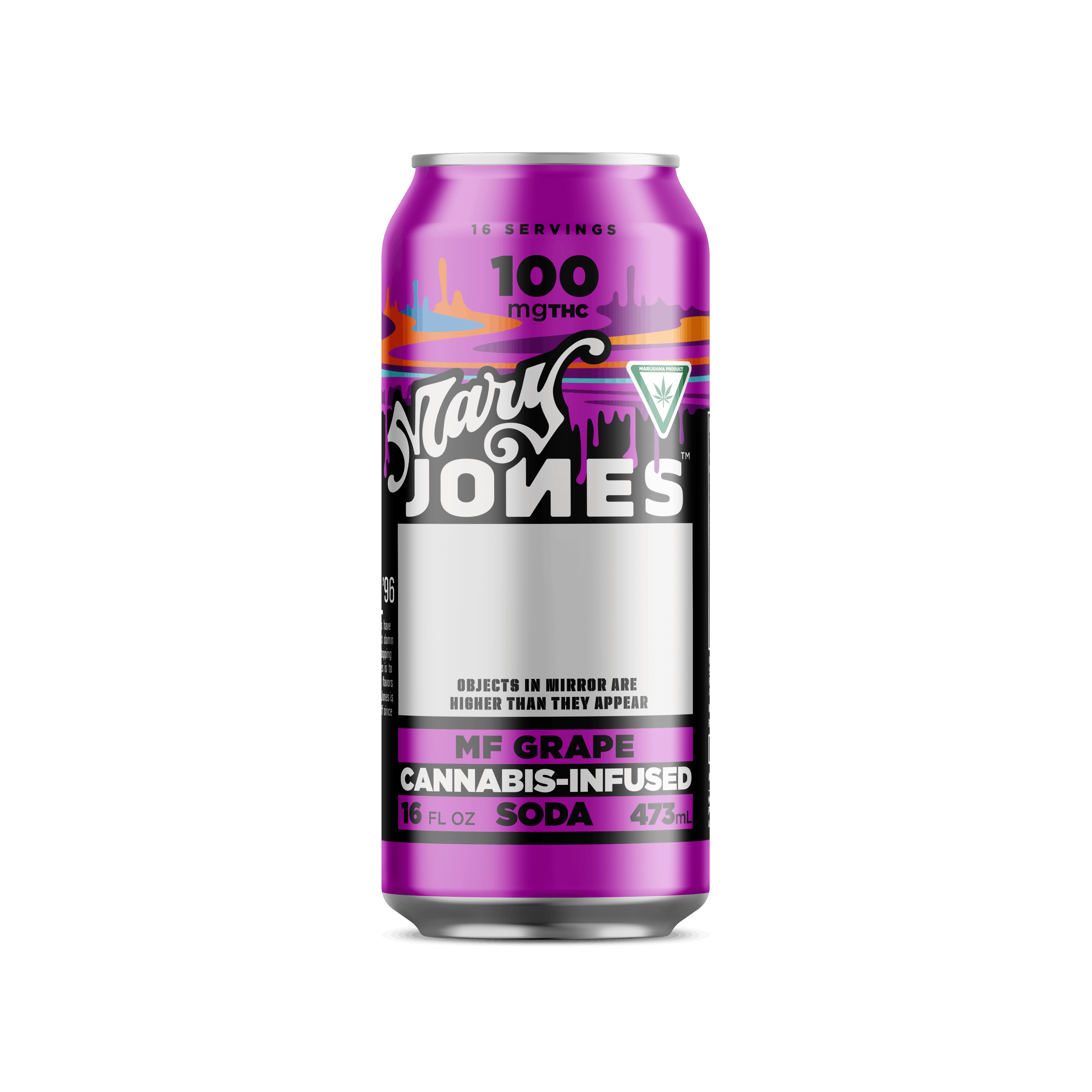 Mary Jones - 100mg Infused Soda - MF Grape