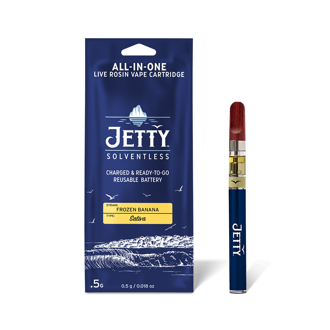 Jetty | Frozen Bananas | Rosin AIO Vape | .5g Pen