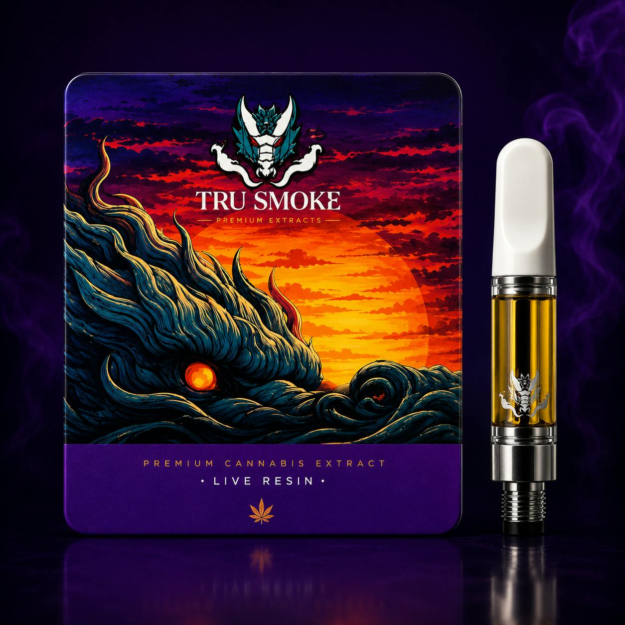 Tru Smoke - 1g Live Resin Cart - Blue Zushi