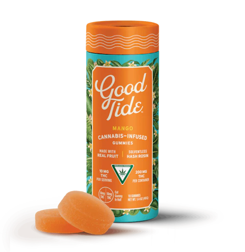 Good Tide - 200mg Hash Rosin Gummies - Mango (I)