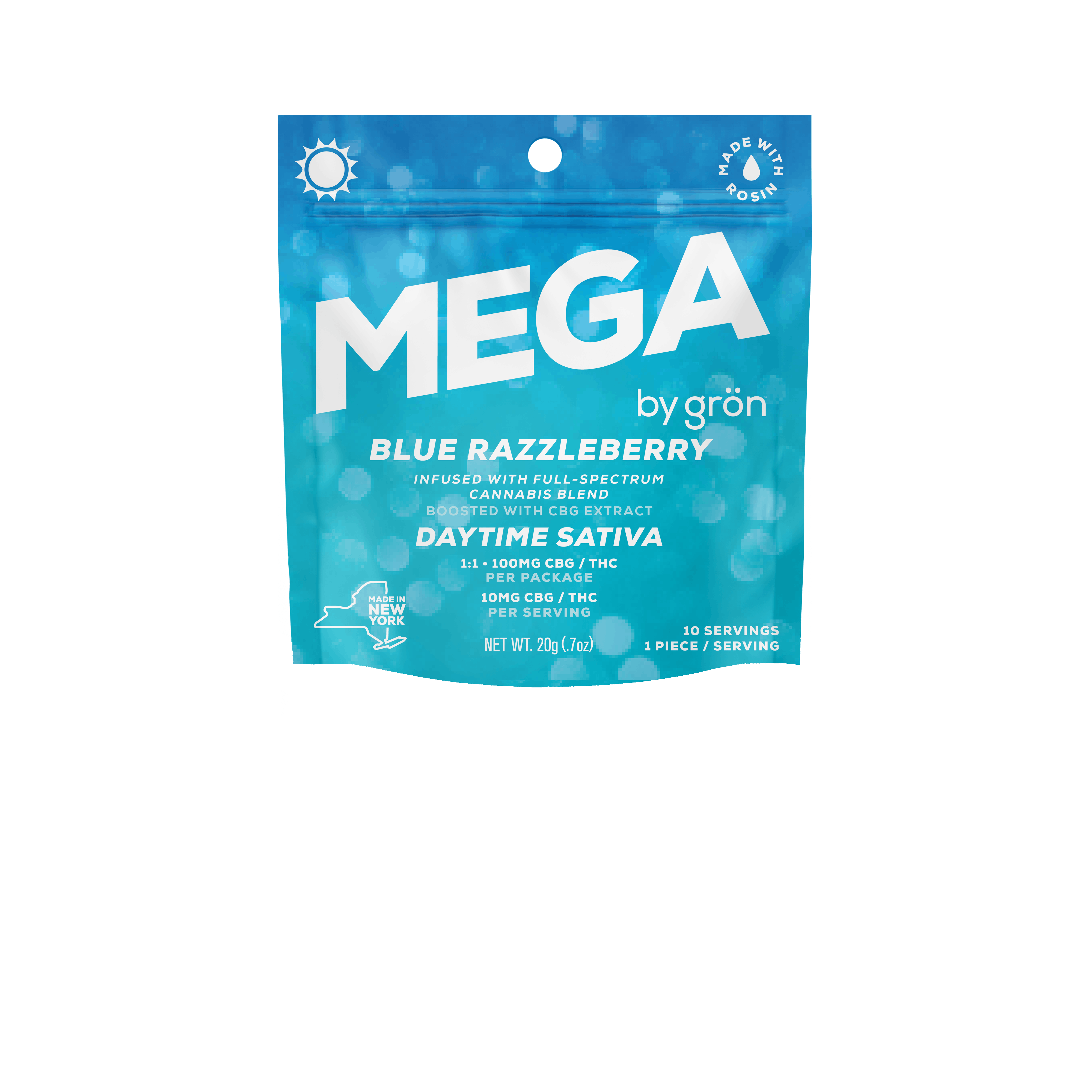 Mega | Blue Razzleberry | Sativa | 100mg