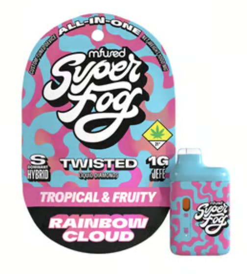 Mfused | Jefe 1g Vape Pen | Twisted Melted Diamonds | Rainbow Cloud (BX)