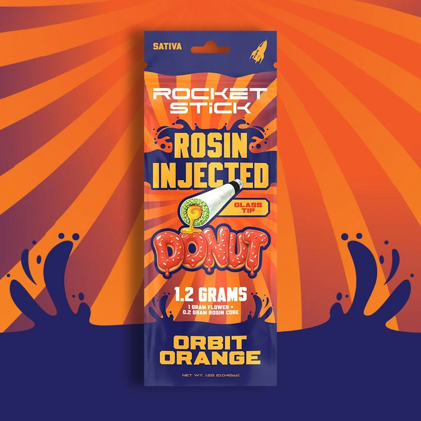 Rocket Stick Rosin Infused Donut | Orbit Orange