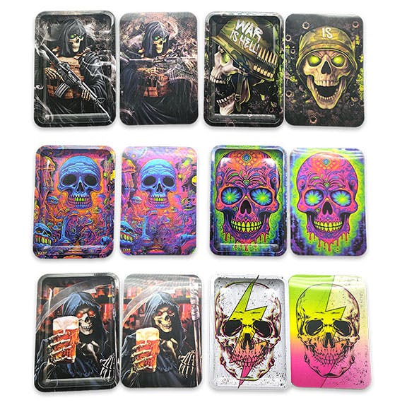 Smokezilla Roll Tray with Lenticular Magnetic Cover