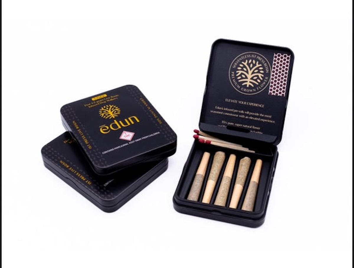Photo of Edun – Live Rosin Infused PreRoll 5pk – Bermuda Punch x Tropicana Banana Badder (H)