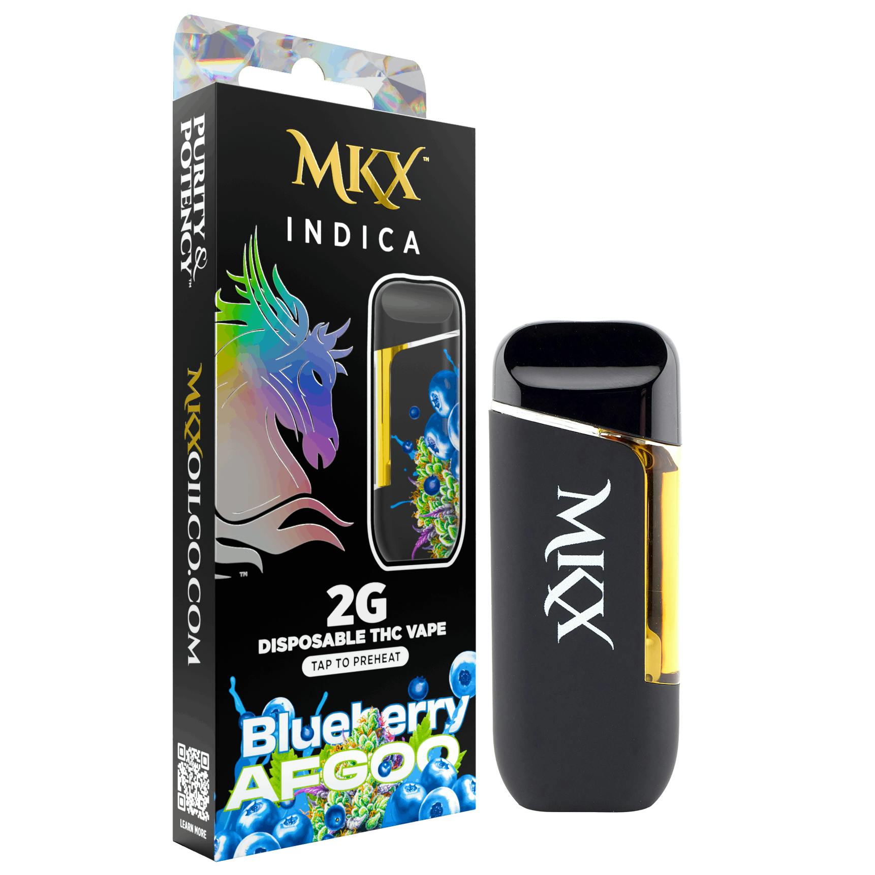 MKX Blueberry Afgoo Disposable Vape Rec - Exclusive Cannabis Michigan