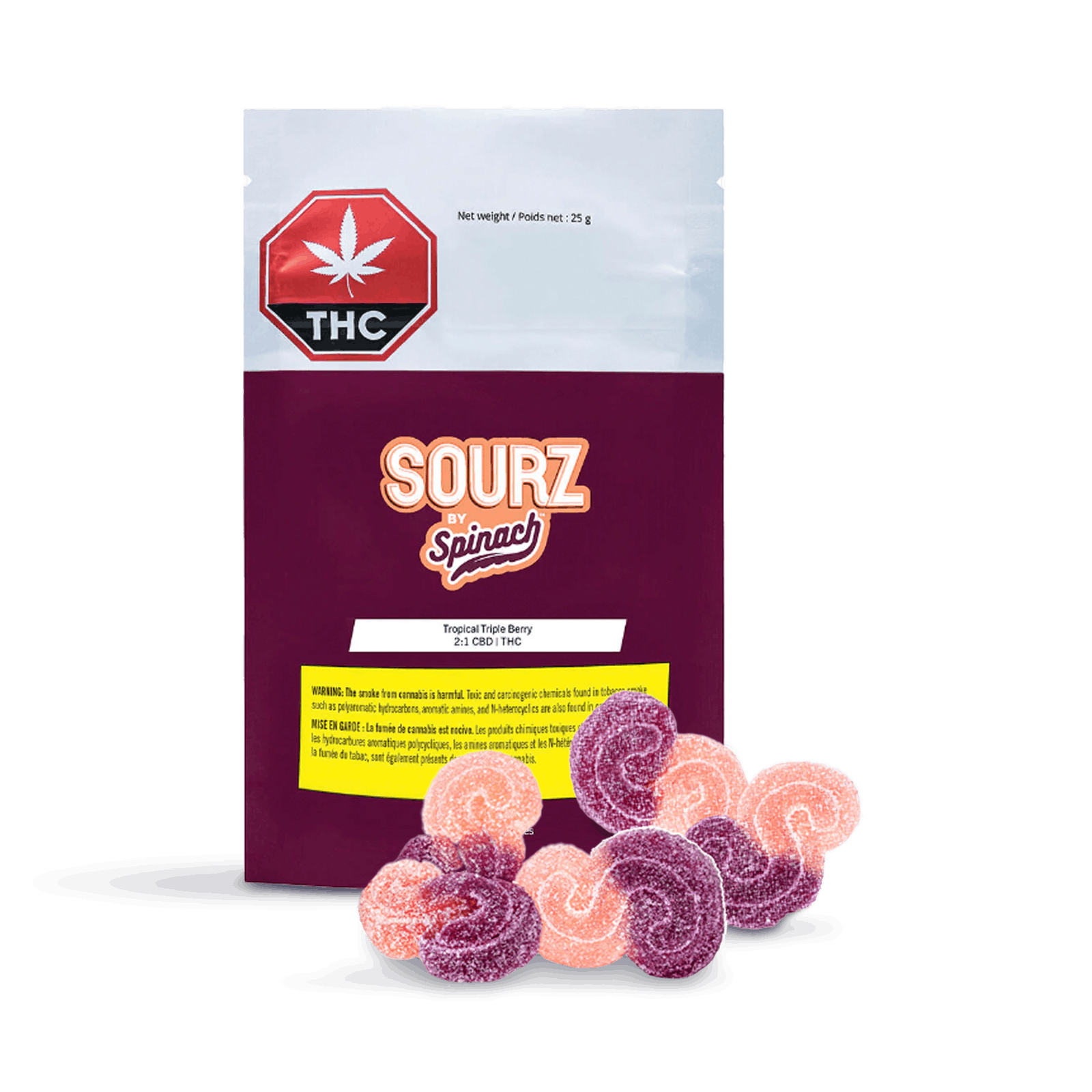 Sourz 2:1 tropical triple berry