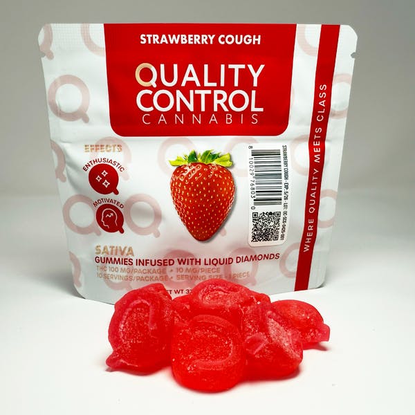 Product Quality Control - Strawberry Cough Gummy - 100mg Diamond Infused