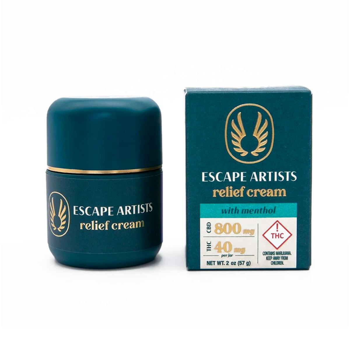 Photo of Escape Artists | Relief Cream | Menthol 20:1 (800mg/40mg)