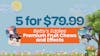 5 for $79.99 - Betty's Eddies Premium Fruit Chews and Effects