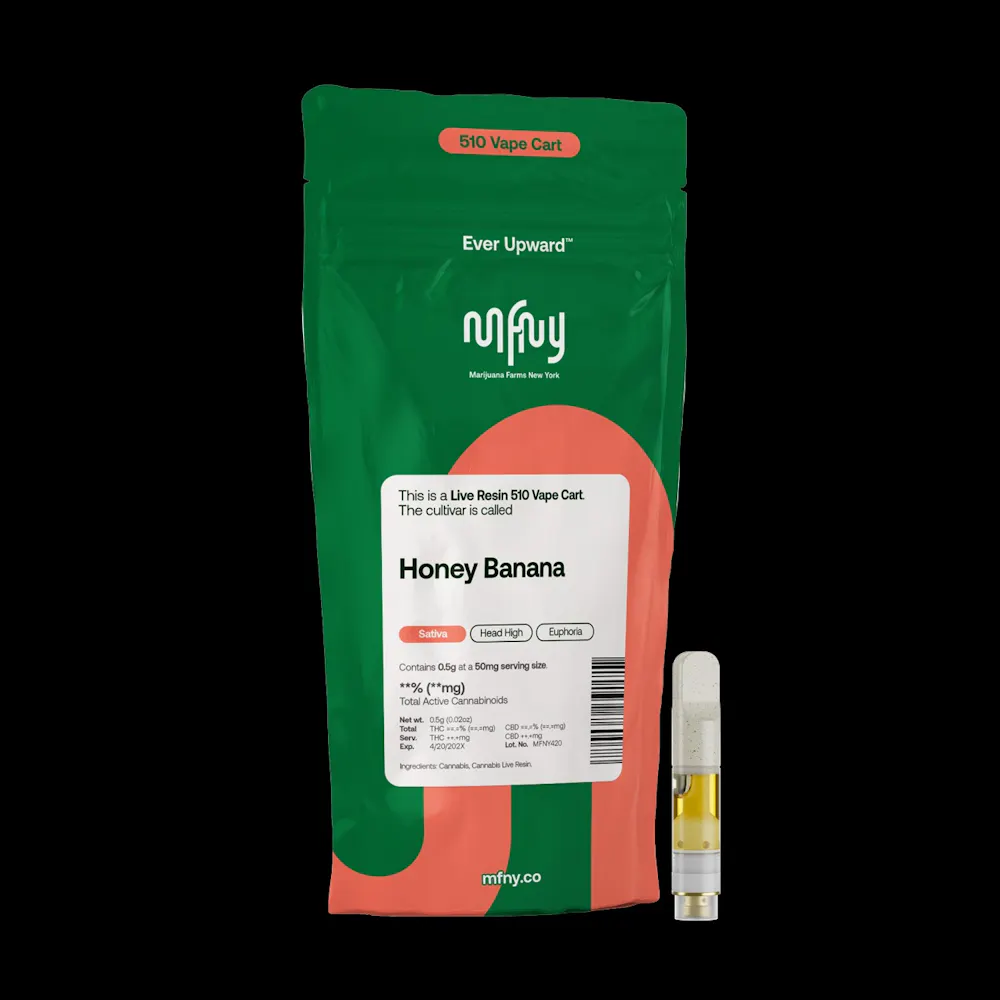 Product MFNY - Honey Banana - 2 x .5g - Live Resin 510 Cart - 2 Pack