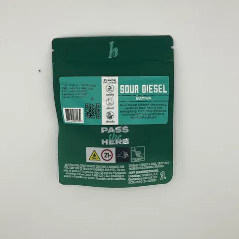 Herb - Sour Diesel - 3.5g - Sativa by herb, available at Purple Buds Dispensary in Jackson Heights, Queens