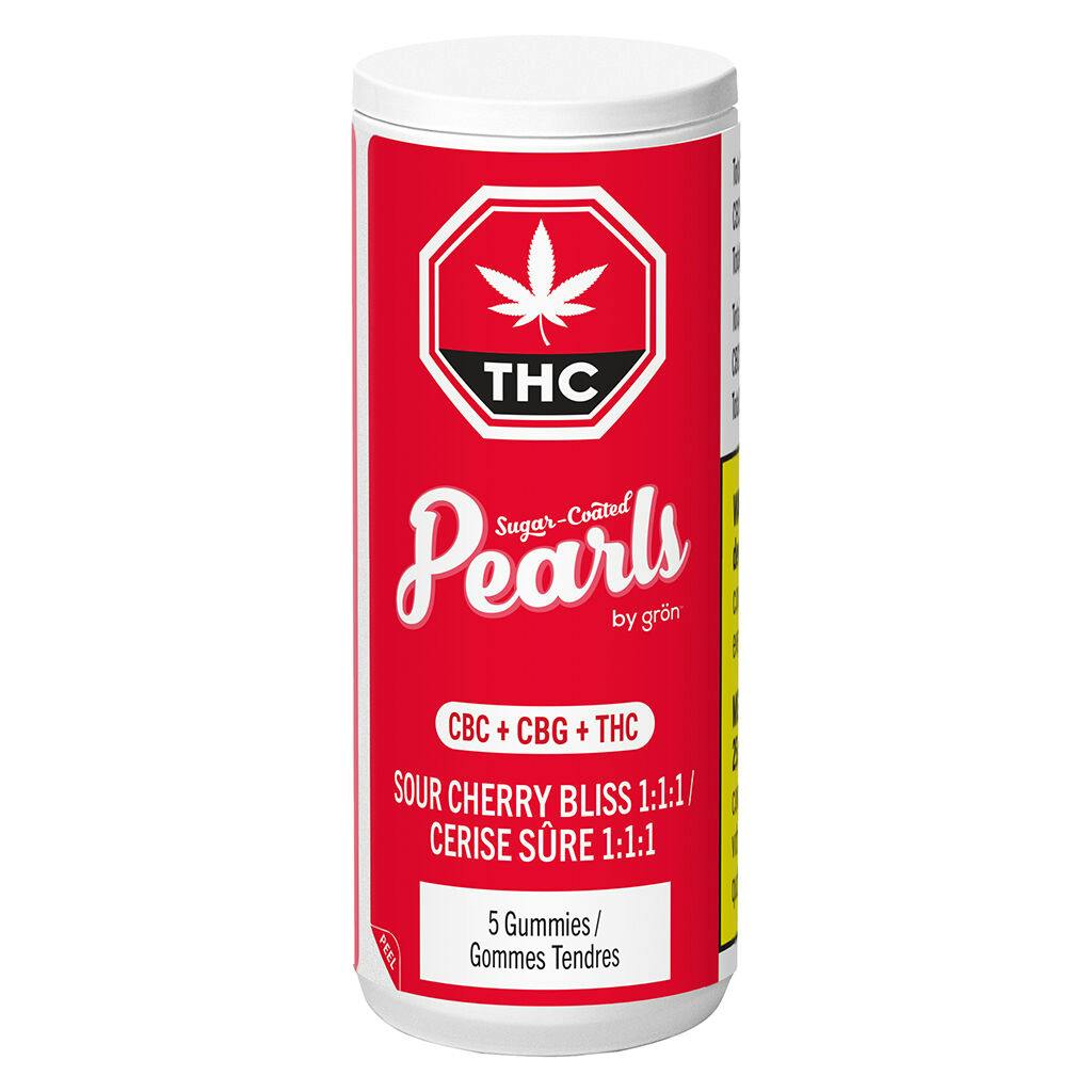 Pearls by Grön - Sour Cherry Bliss 1:1:1 CBC/CBG/THC - 5 Pack