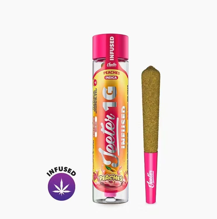 Product: Jeeter | Peaches | Infused Pre Roll Indica