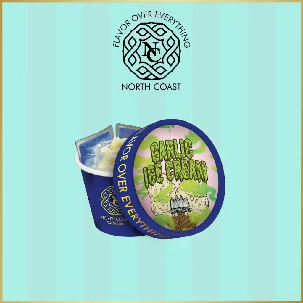 North Coast NORTH COAST X BLACK LABEL | GARLIC ICE CREAM | TIER 1 COLD CURE HASH ROSIN INDICA/HYBRID — CONCENTRATES