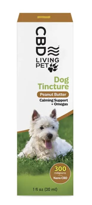 Product: CBD | Pet Tincture | 300mg | Calming Peanut Butter Tincture | CBD Living
