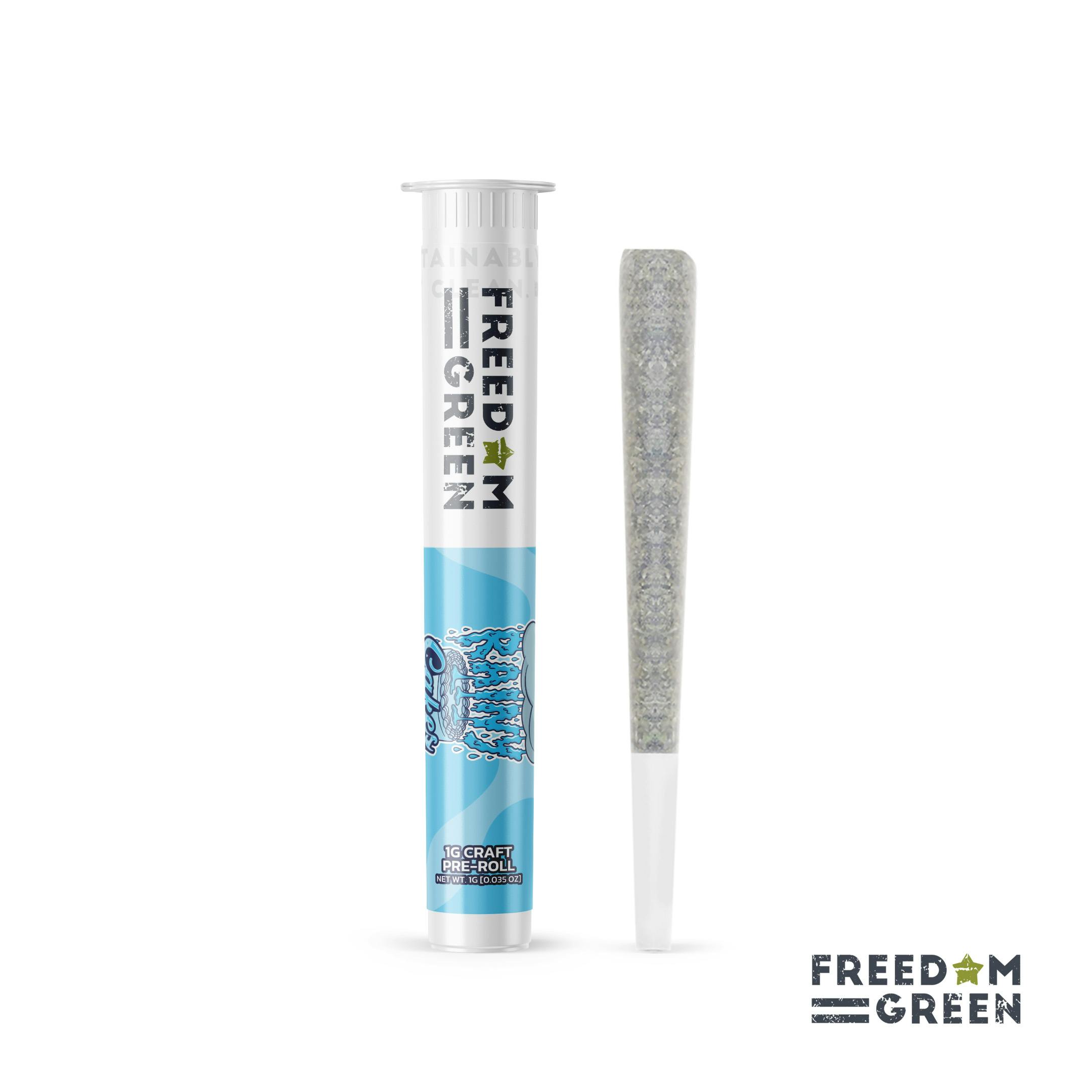 Freedom Green - 1g Preroll - Rainy Cakes