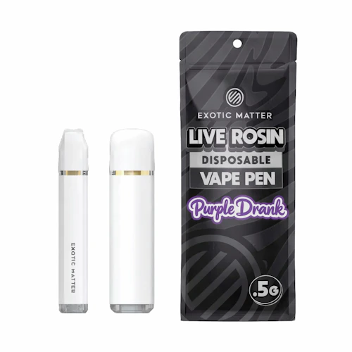 Exotic Matter - .5g Hash Rosin Disposable - Purple Drank