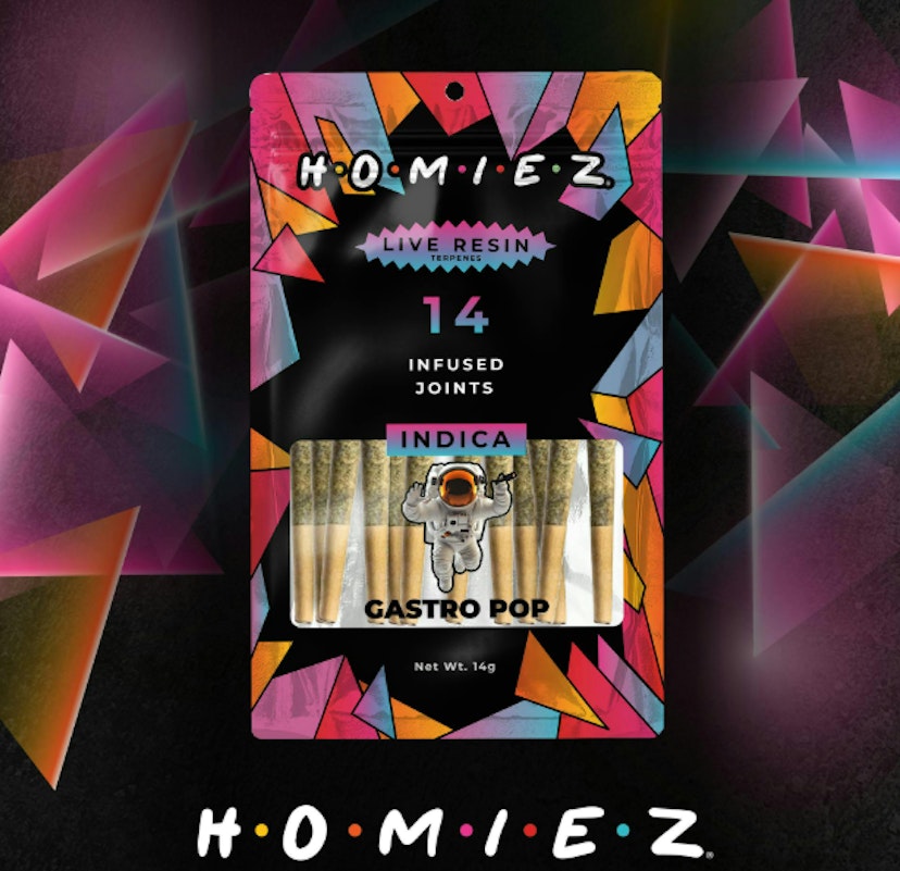 Homiez | 14-Pack Infused Pre-Rolls | Orange Push Pop
