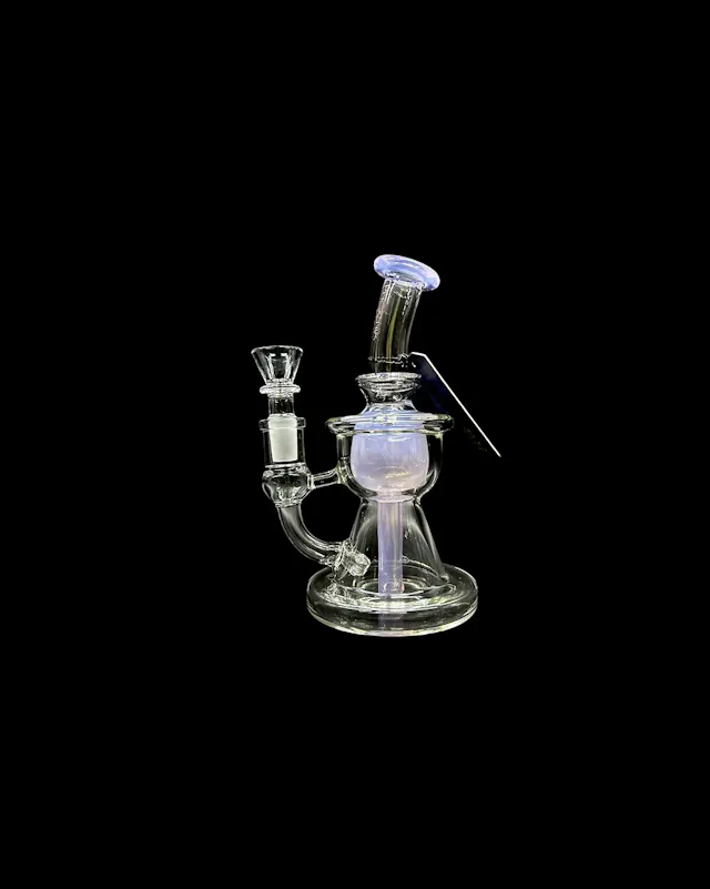 Glass Phoenix Star 7" Bell Incycler Ghost Pink (glassware)