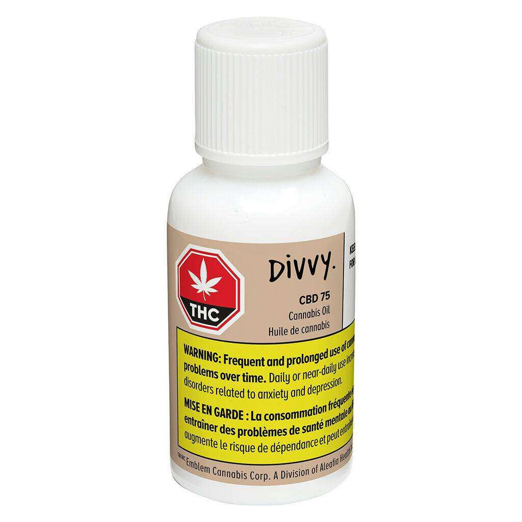 Divvy - CBD 75 Oil - 30ml-0