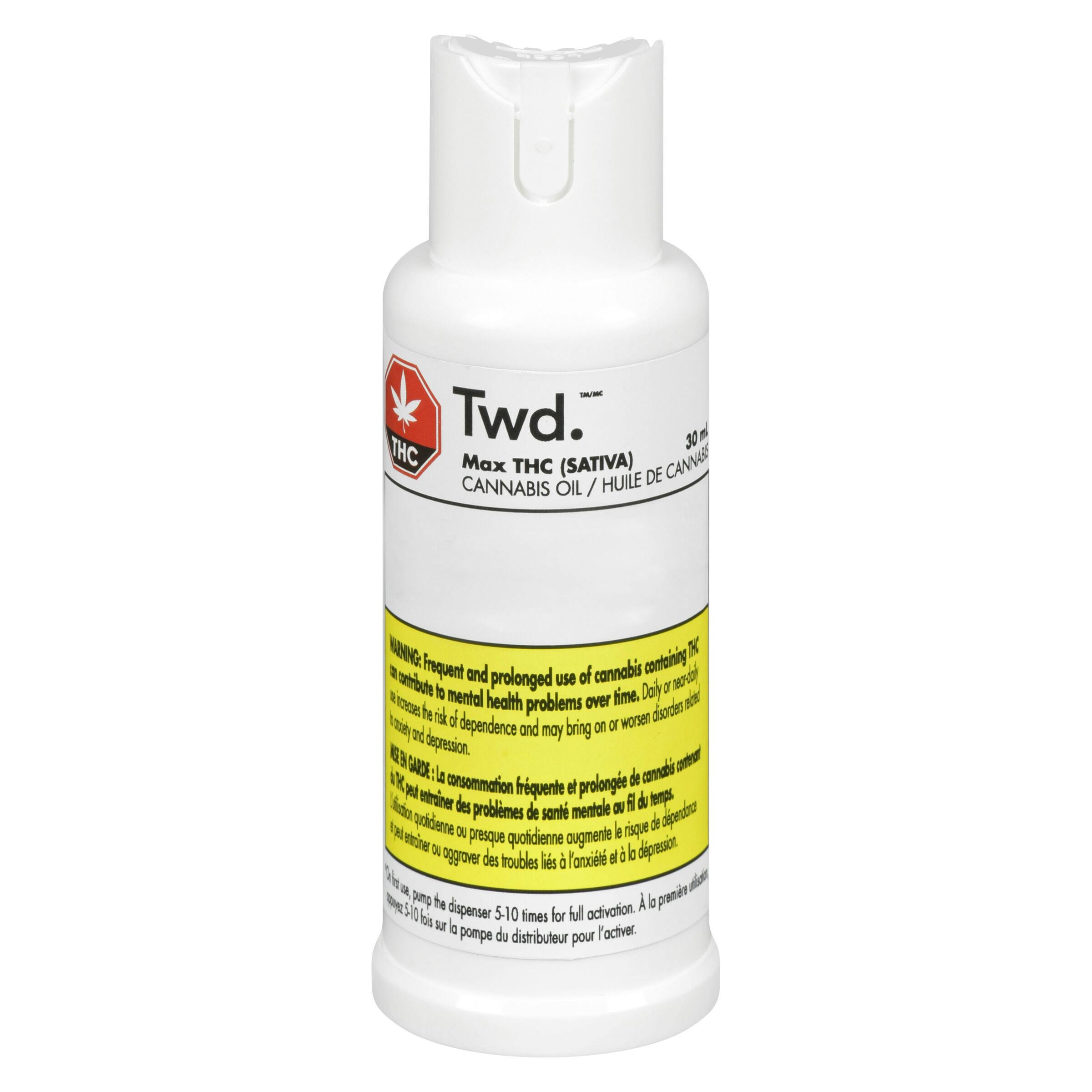 Twd. - max thc sativa cannabis oil - 30ml