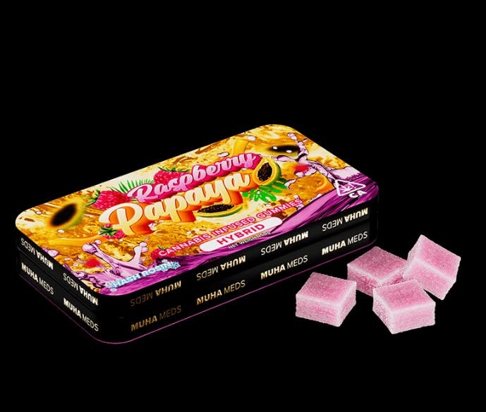 Mambas - 200mg Rosin Gummies - Raspberry Papaya