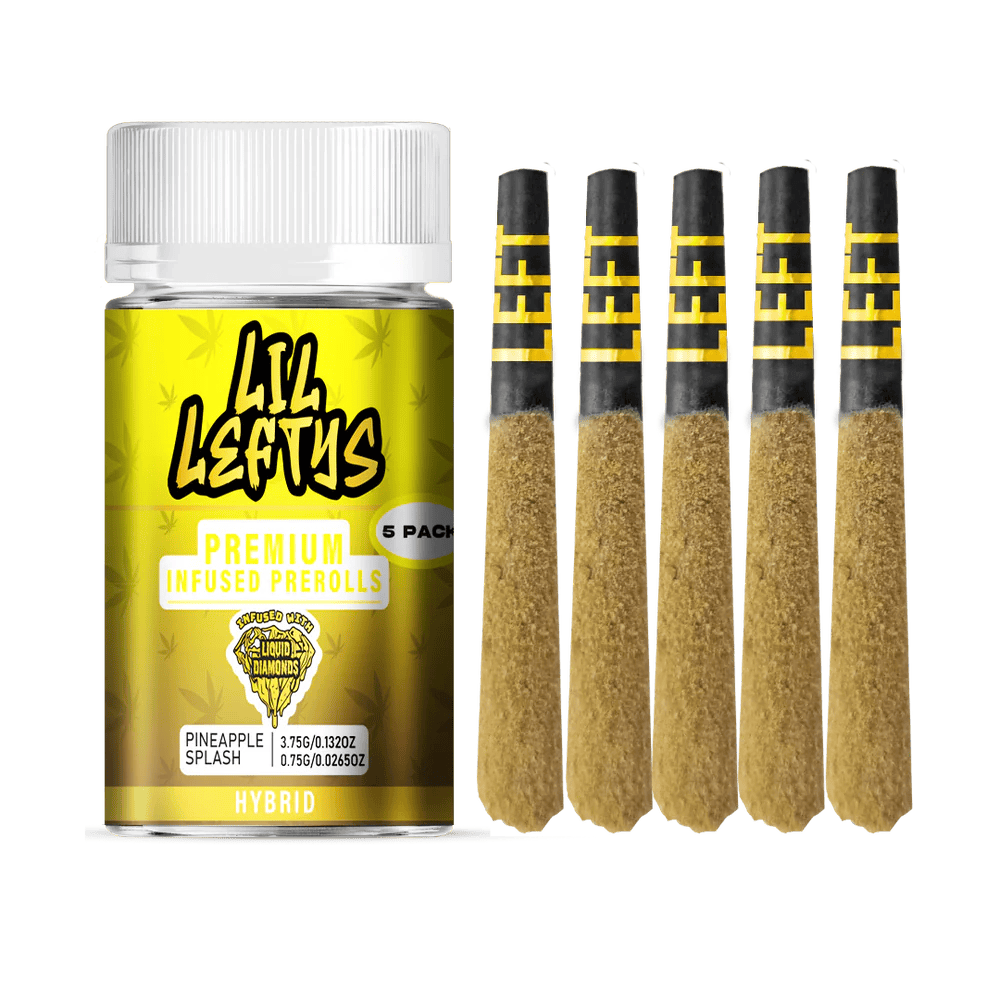 Left Coast - 5 Pack .75g Infused Prerolls - Pineapple Splash