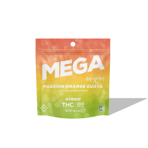 Passsion Orange Guava Mega Gummies – 2pk | Gron | Edible | 109mg-1