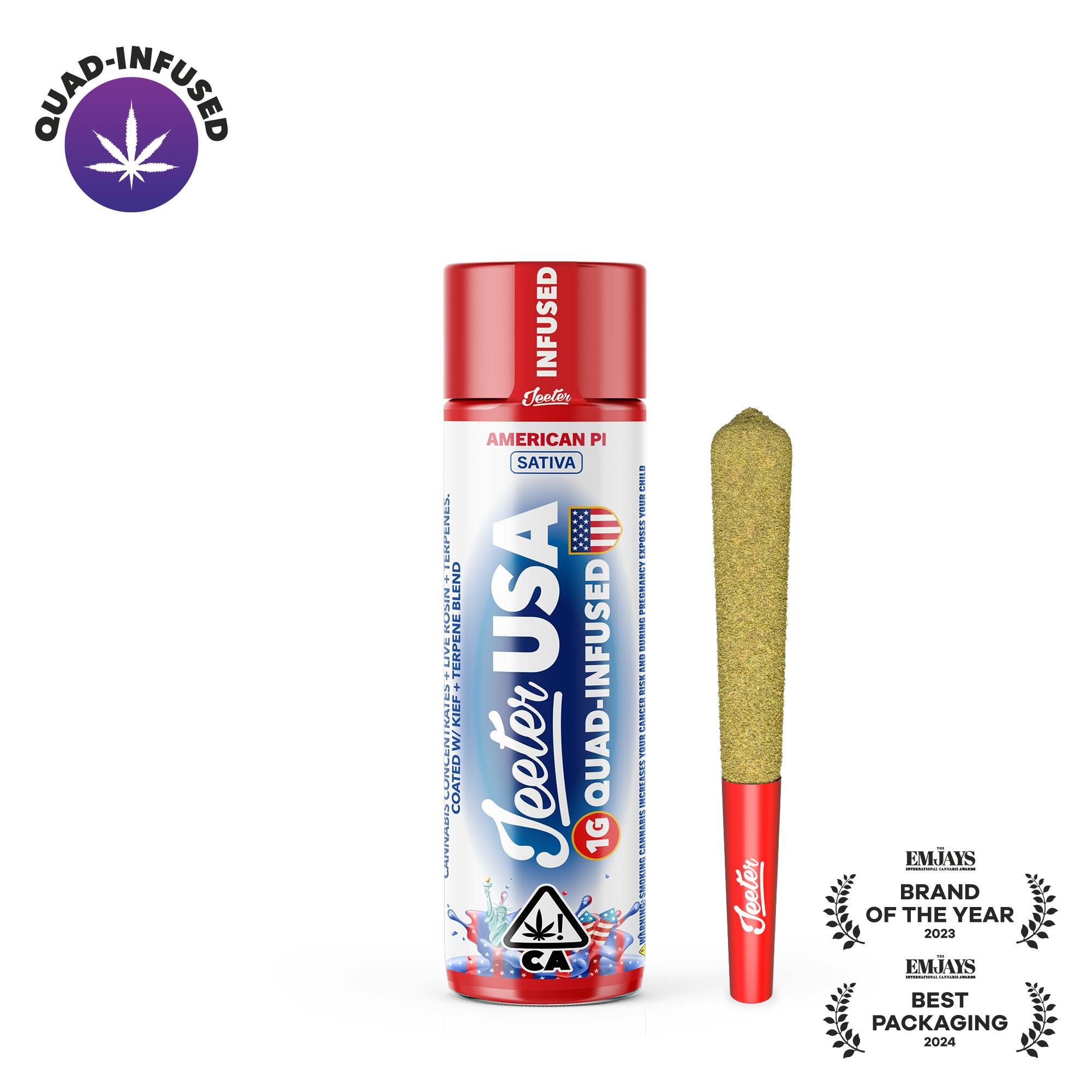 Jeeter World Cup - 1g Quad Infused Preroll - American PI (Limited Edition)