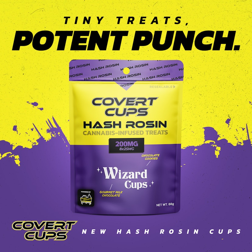 Covert Cups | 200mg Hash Rosin Cups | Wizard
