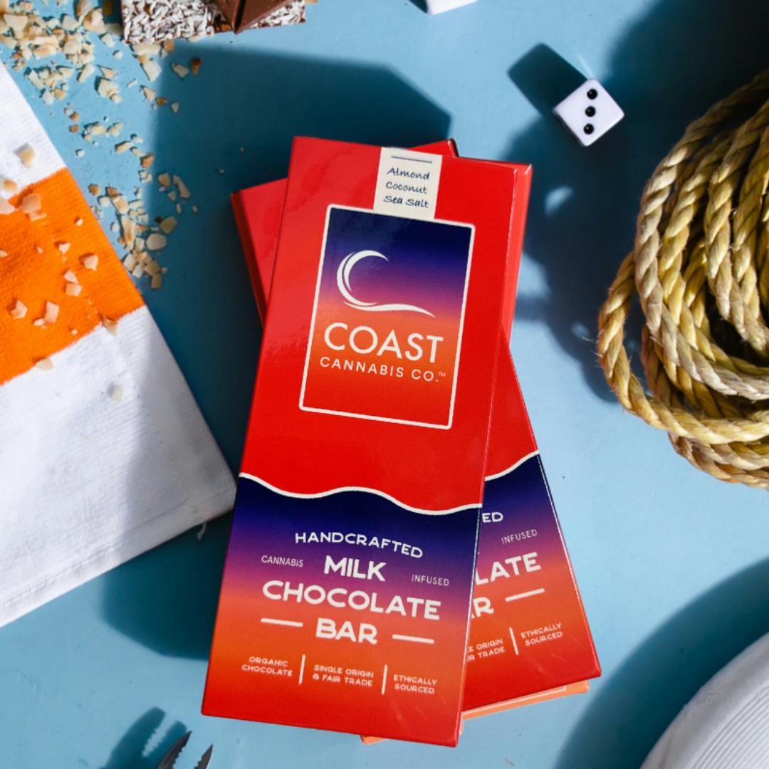 Photo of Almond Coconut Sea Salt Milk Chocolate Bar | 100mg