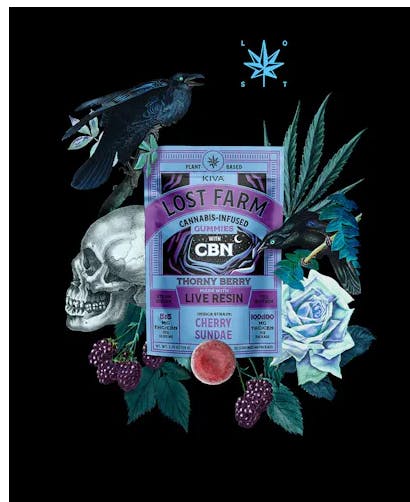 Product 10mg  Lost Farm 1:1 Cherry Sundae x Thorny Berry 10pk / 20 servings