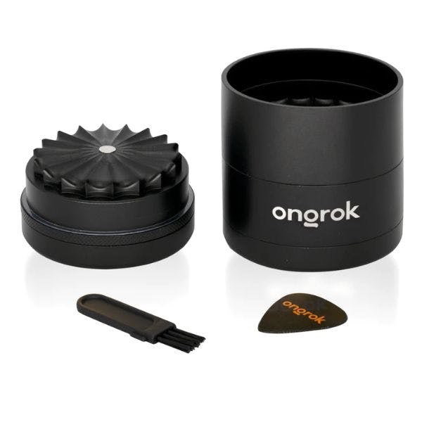 Ongrok | 5pc Flower Tooth Grinder w/ Storage - Black #001bk