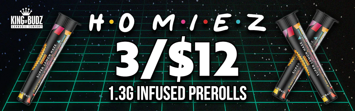 Homiez - 1.3g Infused Prerolls - 3/$12