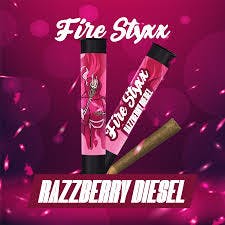 Glorious Fire Styxx | Infused Pre-Roll - 1g - Razzberry Diesel