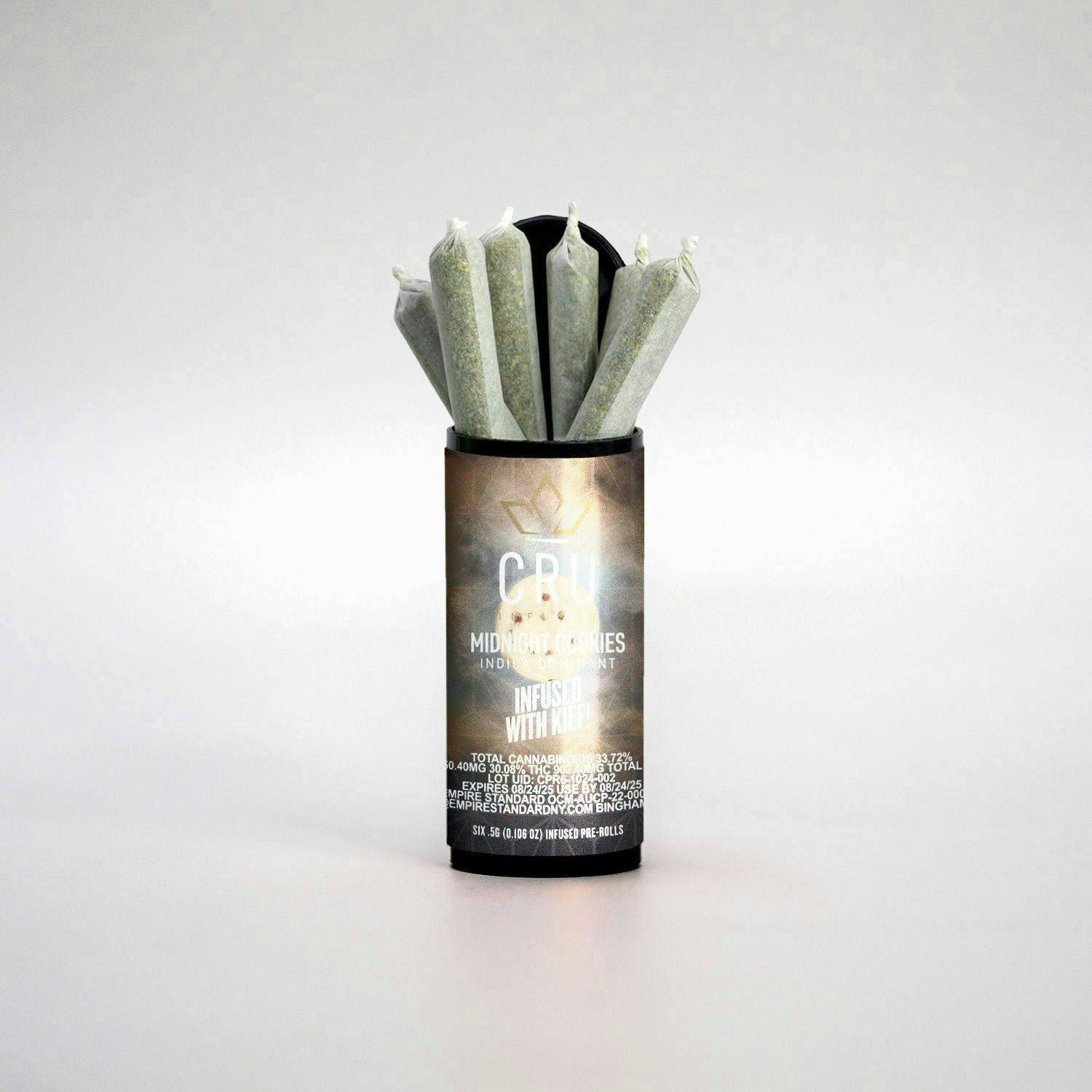 Cru Infused Pre-roll | 6pk .5g | Midnight Cookies