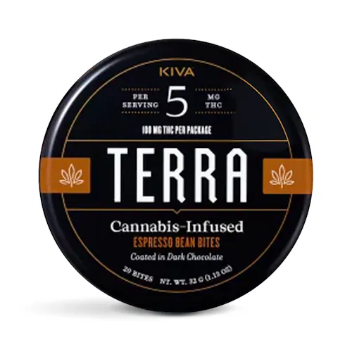 KIVA | Espresso Beans Chocolate Bites | 20pack | 110mg-active