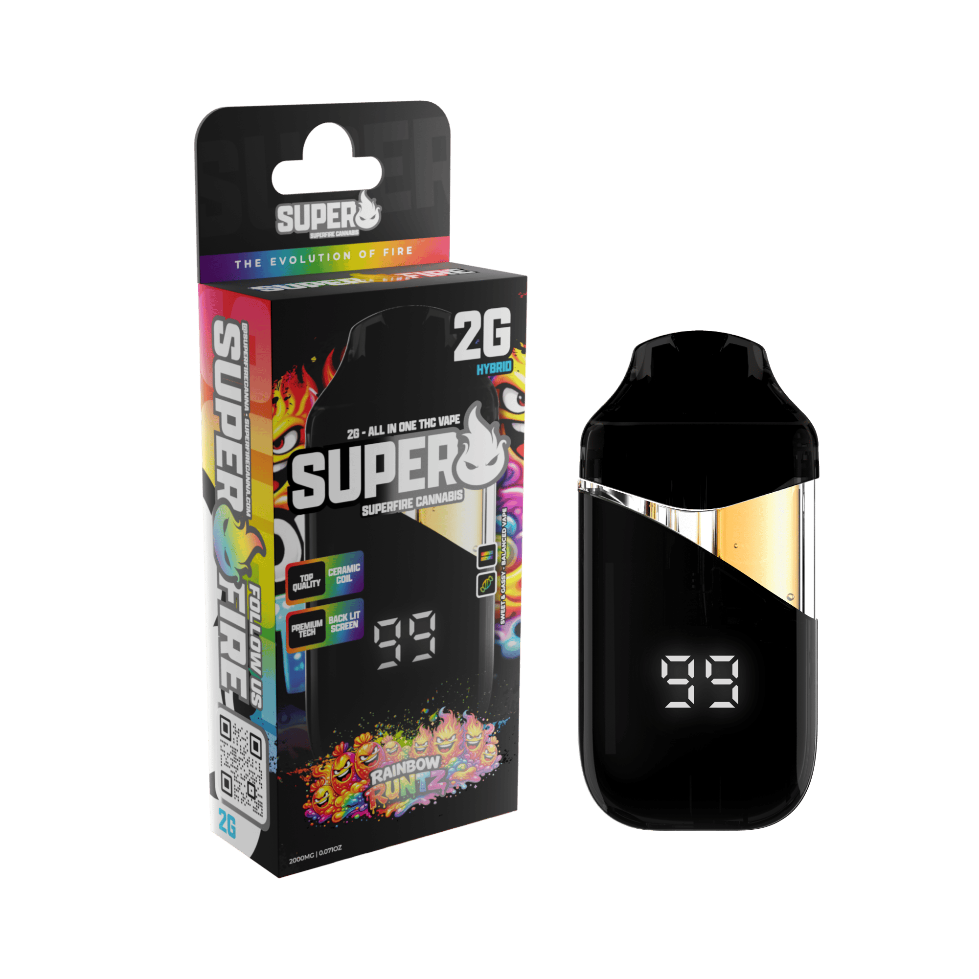 Superfire - 2g Disposable - Rainbow Runtz (H)
