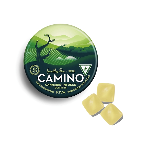 Camino | Sparkling Pear 2:6 THC:CBD Hybrid Gummies | 40mg:120mg**