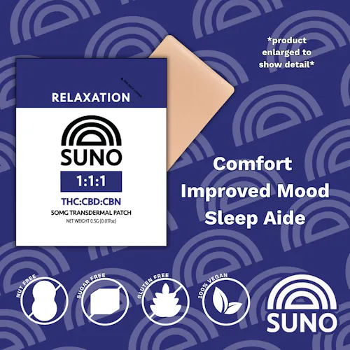 Relaxation Patch | 1:1:1 THC:CBD:CBN | 50mg-1