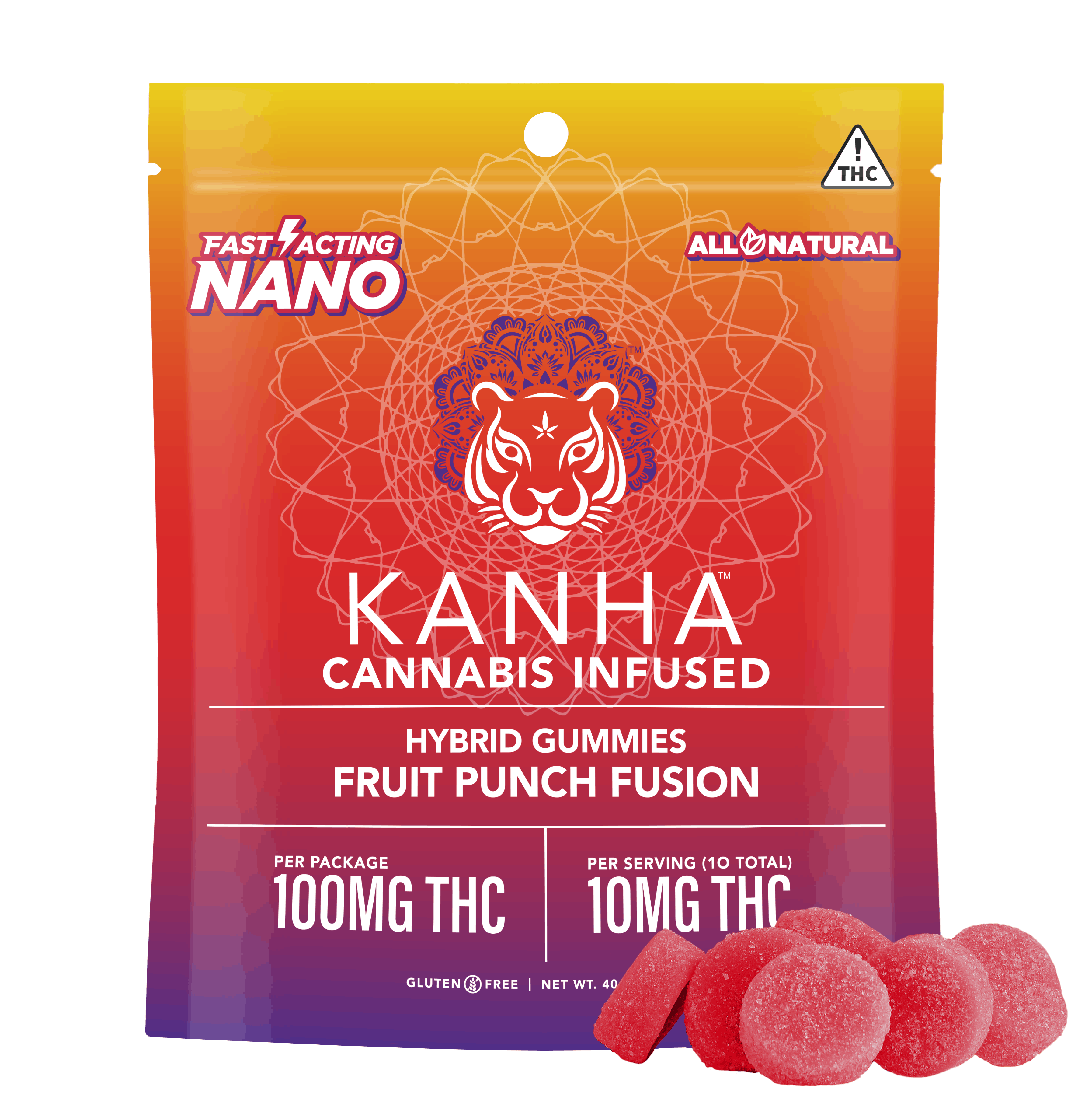Kanha - Nano - Galactic Grape - Gummy - 10ct - 100mg - Cookies Flamingo