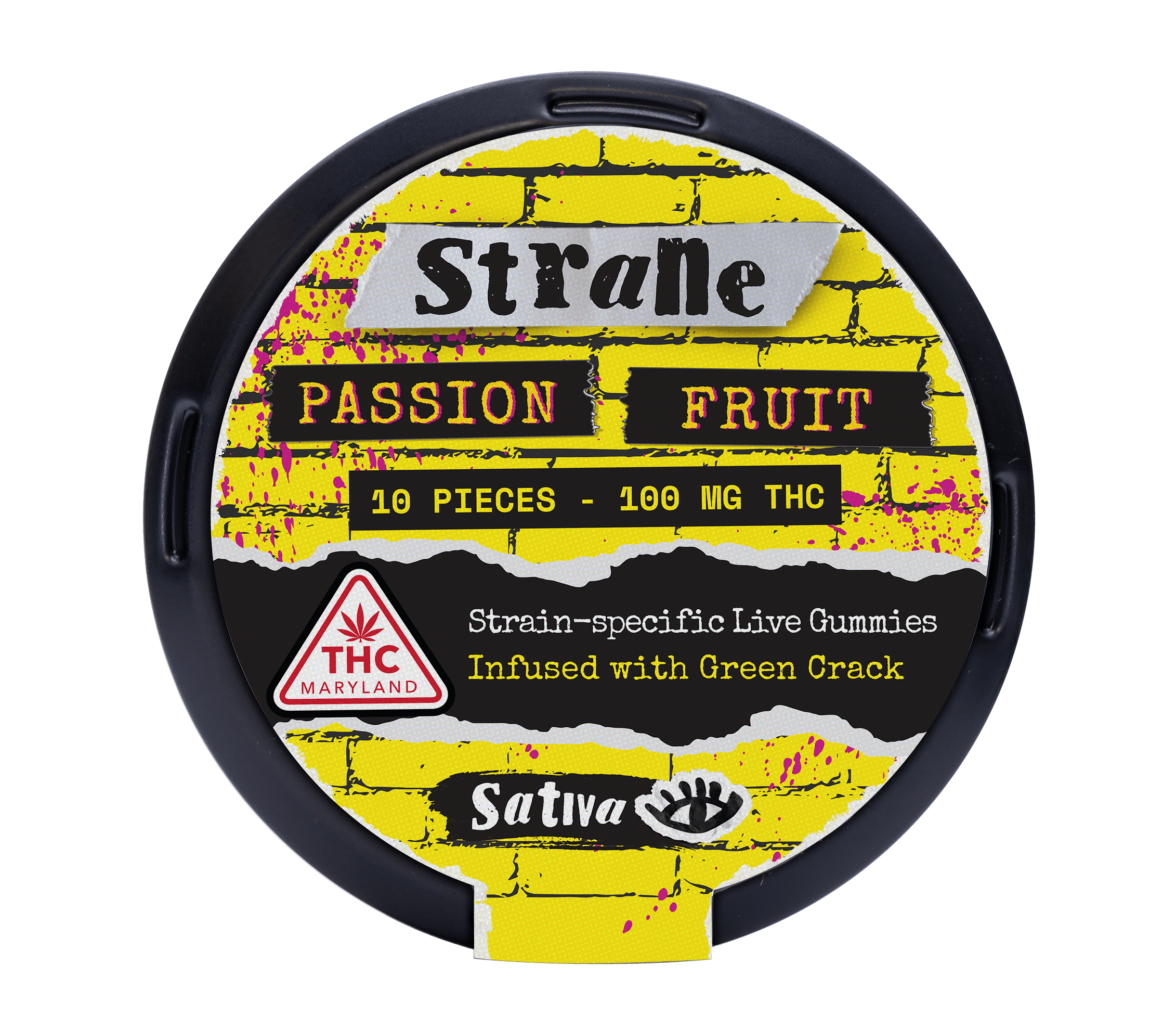 ストグラフェス Strane Passion Fruit Live Gummies | 100mg | GreenLabs