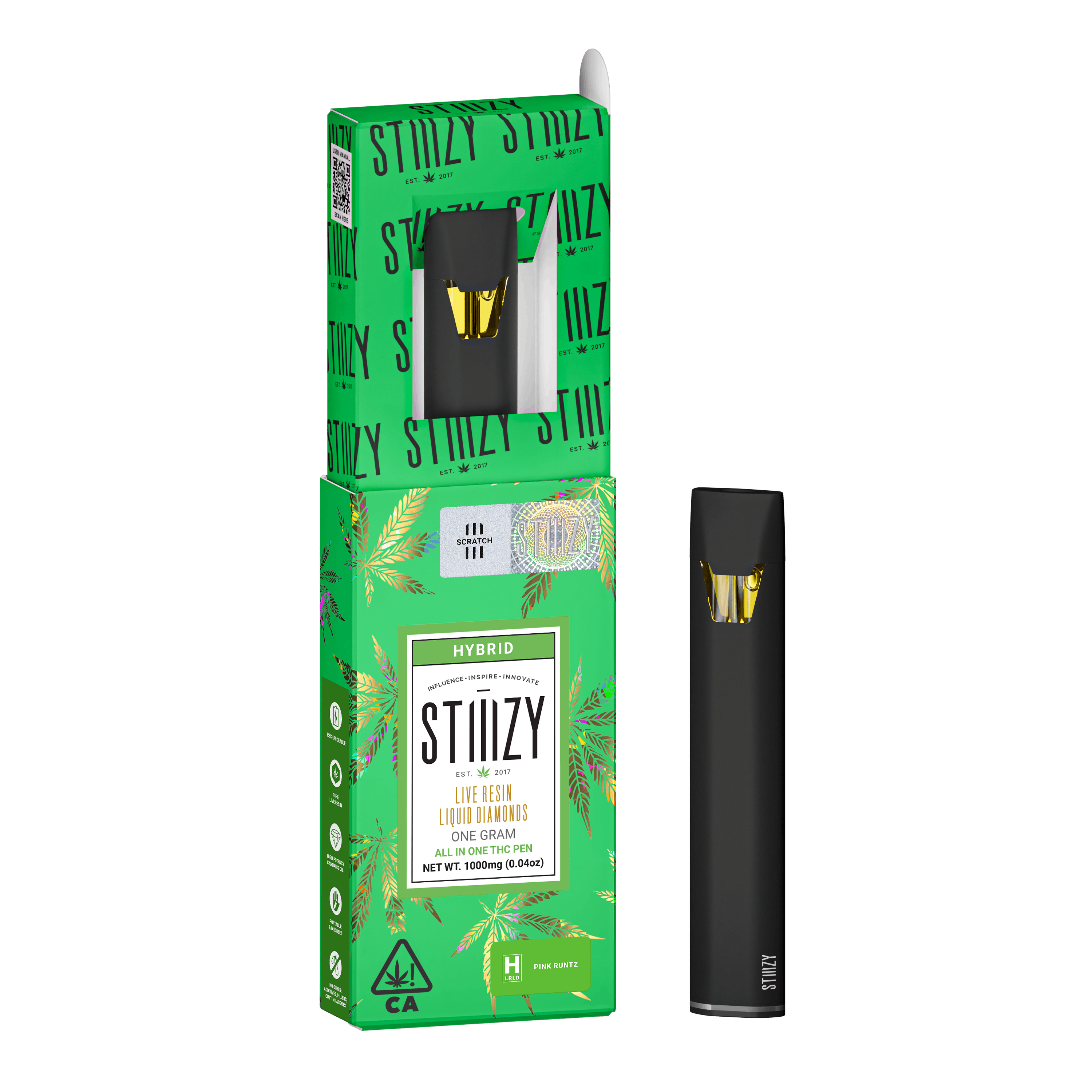 Stiiizy - 1g LQD Cartridge - Pink Runtz
