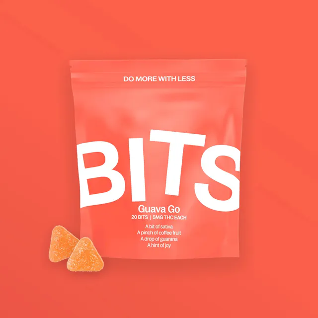BITS Gummies Guava Go 20pk/100mg (sativa, 2.8g)